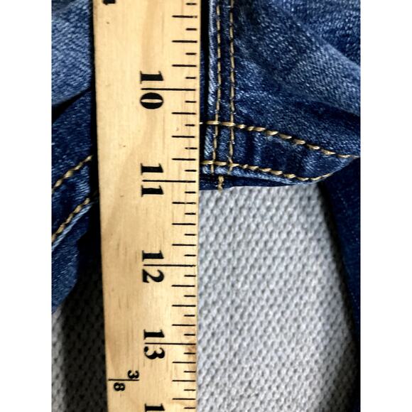 Miss Me Los Angeles Heaven Jeans Women 30 31X34 Blue High Rise Flare Distressed - Picture 10 of 13